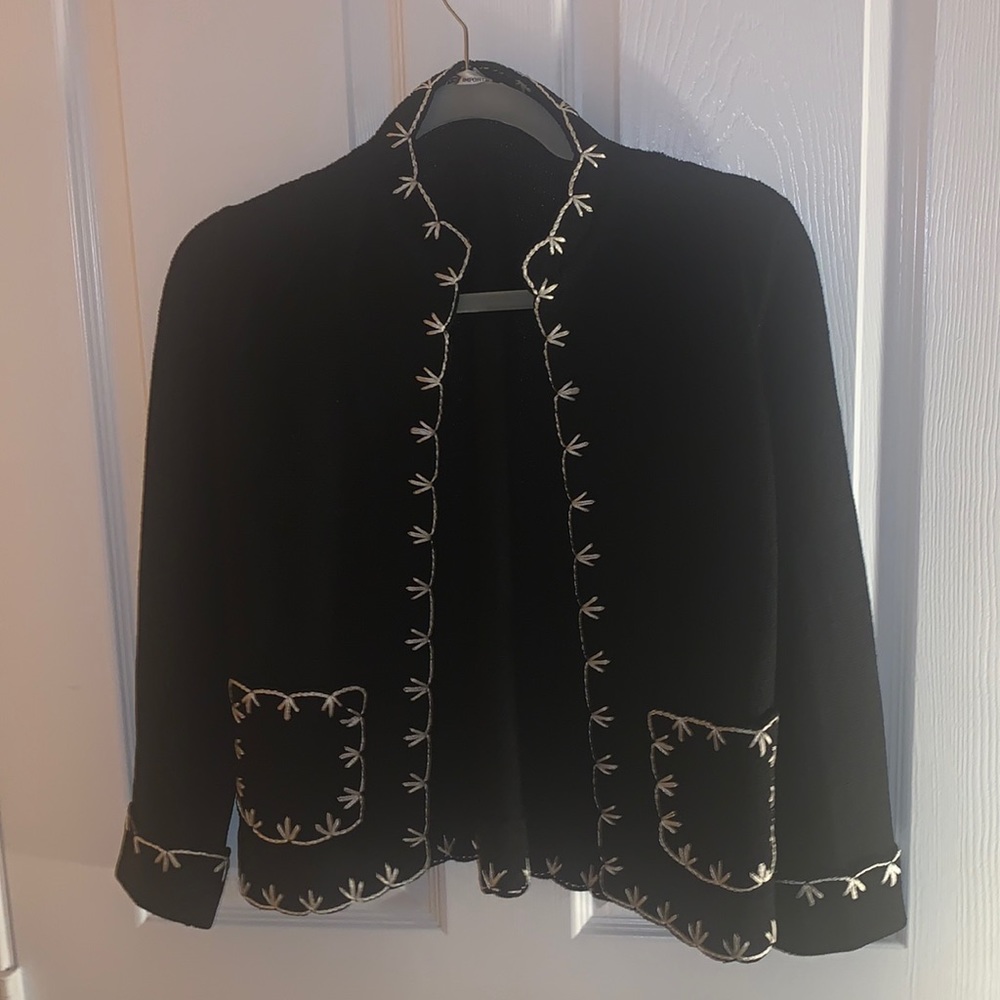 Black cardigan